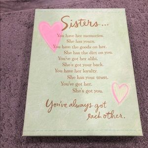 Wall decor Sisters Hallmark
